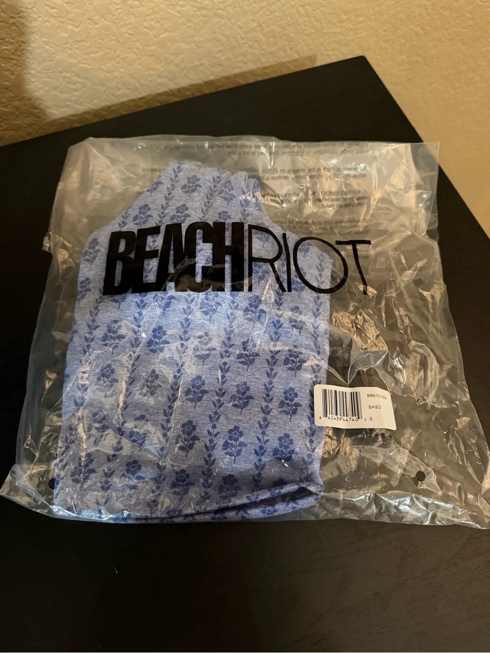 Beach Riot Blue Floral Print Cover-Up